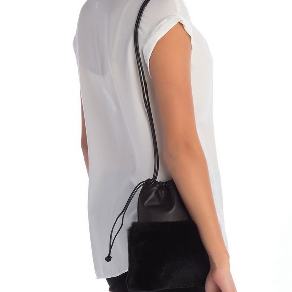 NEW Alexander Wang Ryan Rabbit Fur Bag - Picture 7 of 14